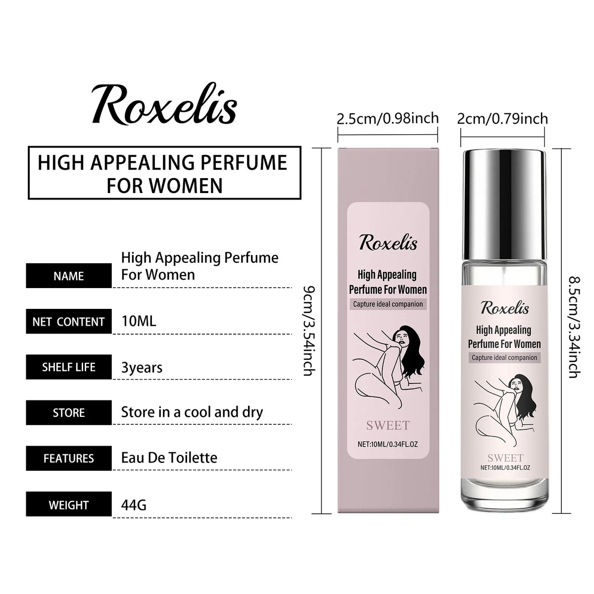 Roxelis 10ml Women Charm Perfume Lasting Natural Sweet Fragrance Daily Commuting Dating Eau De Toilette Pheromone Couple Perfume - AliExpress 66