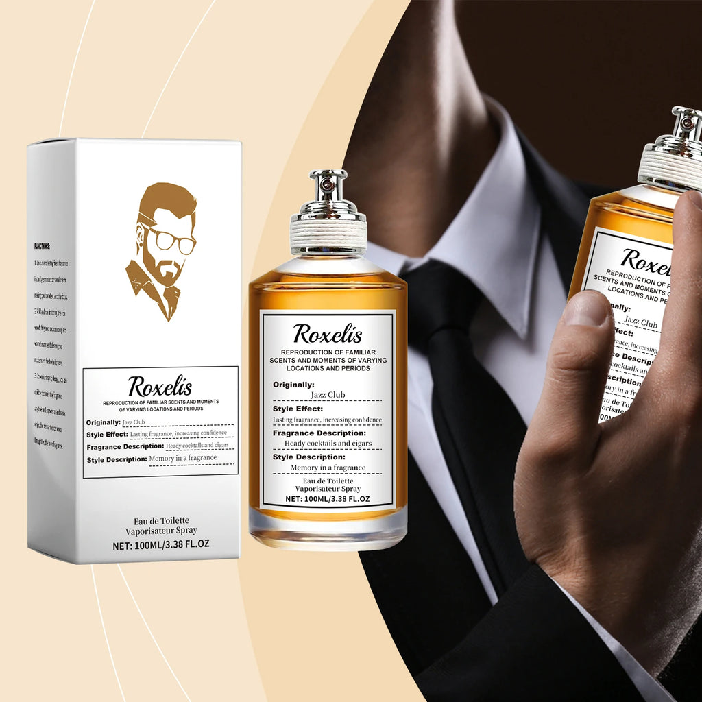 Roxelis Jazz Perfume Tobacco Flavor Lasting Fragrance Fresh Wood Fragrance Men S Charm Tobacco Fragrance Long-Lasting Perfume