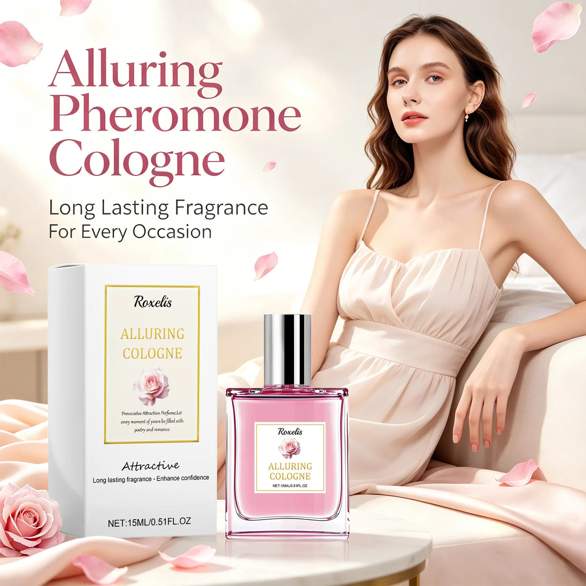 Roxelis Alluring Rose Pheromone Perfume Long Lasting Fragrance Enhances Charm Attraction Deepens Appeal Suitable For Any Occasion Body Mist Spray