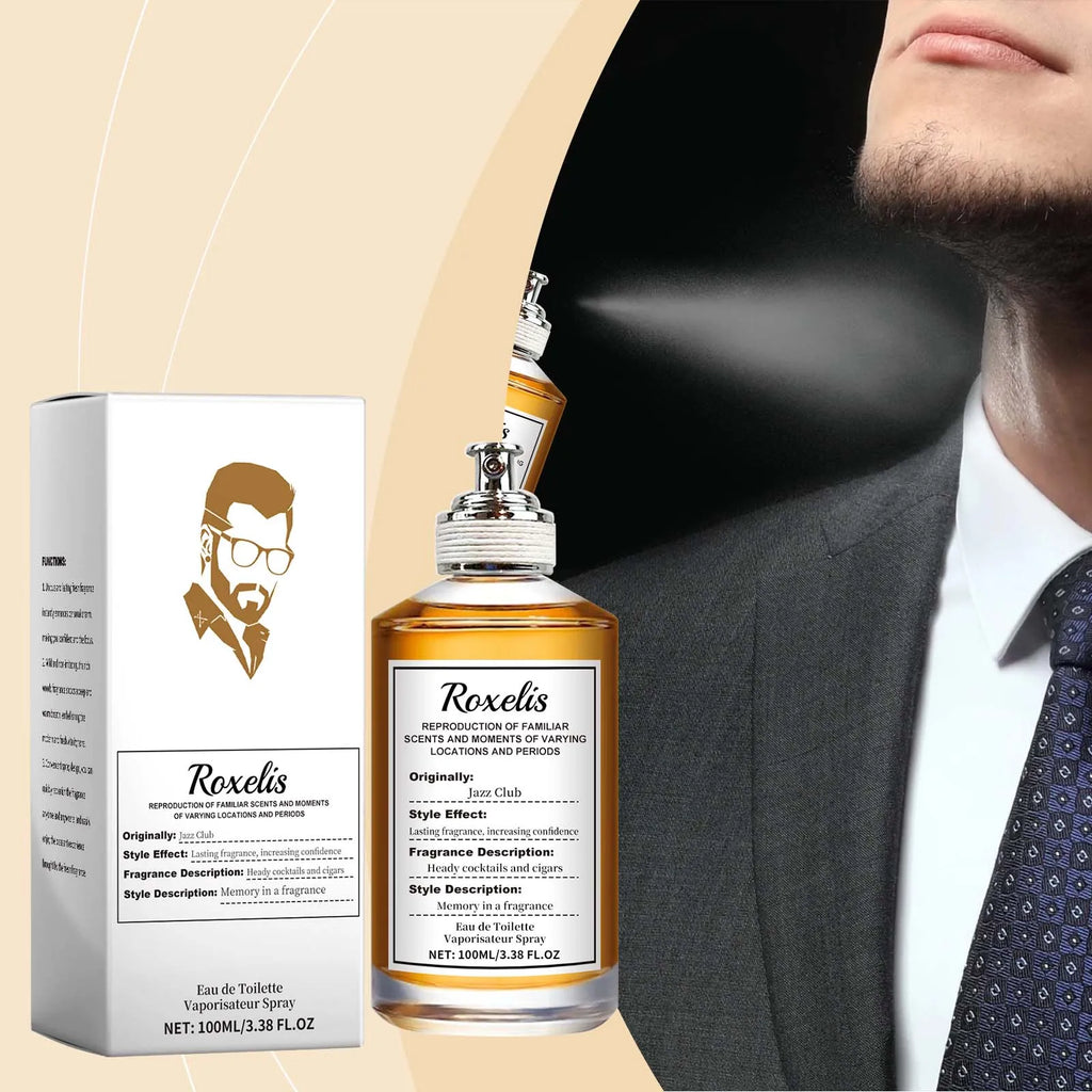 Roxelis Jazz Perfume Tobacco Flavor Lasting Fragrance Fresh Wood Fragrance Men S Charm Tobacco Fragrance Long-Lasting Perfume