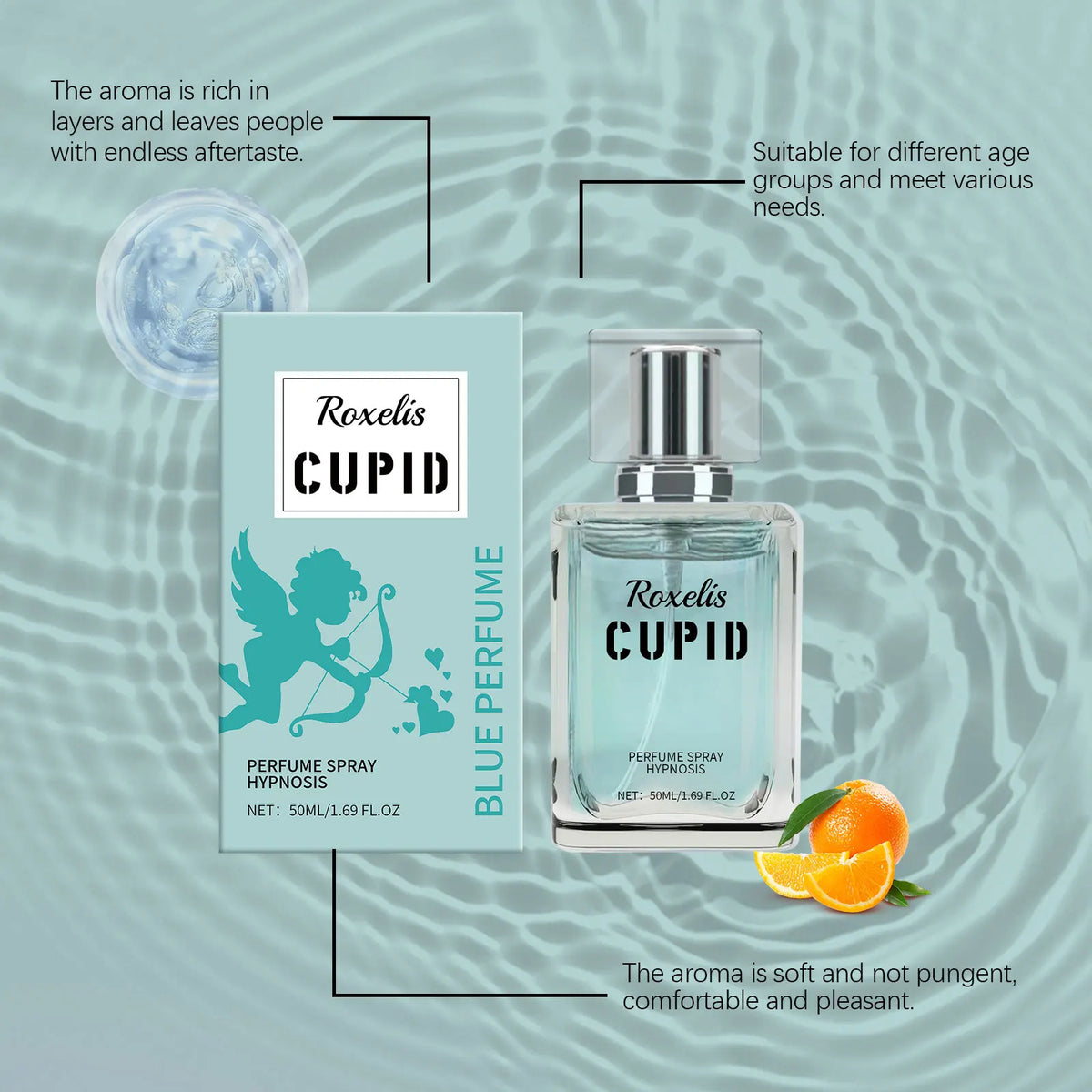 Roxelis 50ml Pheromone Cupid Perfume - Charming Fresh Fragrance for Flirting And Attraction Lasting Cologne Perfume for Dating - AliExpress 66