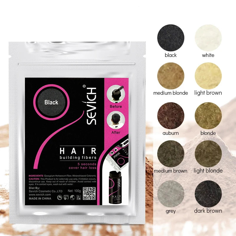 Sevich 100g Keratin Hair Loss Fiber - 10 Color
