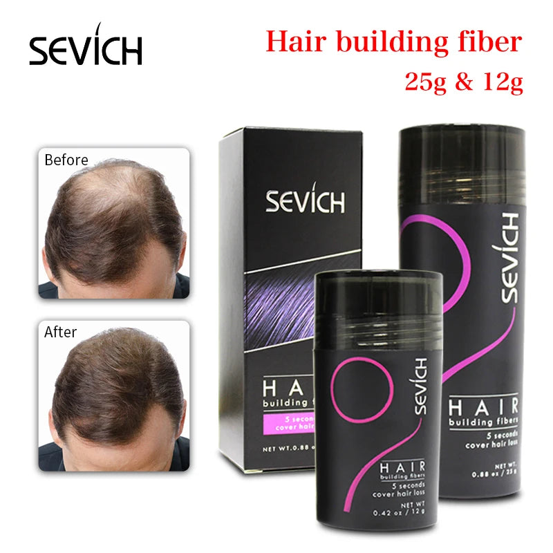 Sevich 12g & 25g Hair Building Fiber Keratin Fiber Hair Instant Concealer Hair Loss Product Extension Thicken Hair 10 Colors - AliExpress 66