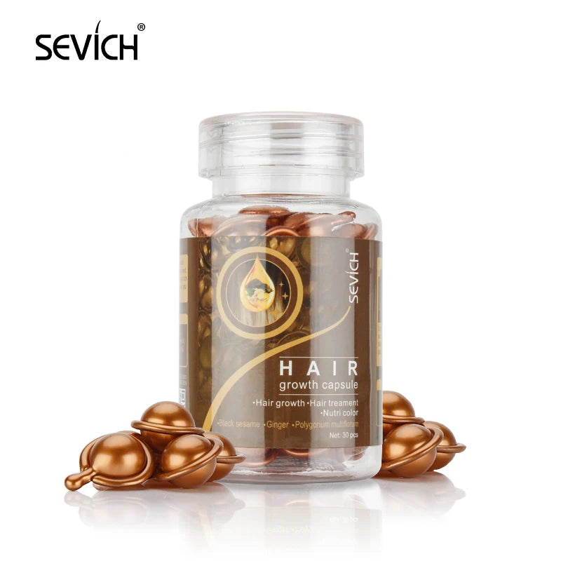 Sevich Smooth Silky Hair Vitamin Capsule Keratin Complex Oil Hair Care Repair Damaged Hair Serum Anti-Loss Moroccan Hair Oil - AliExpress 66
