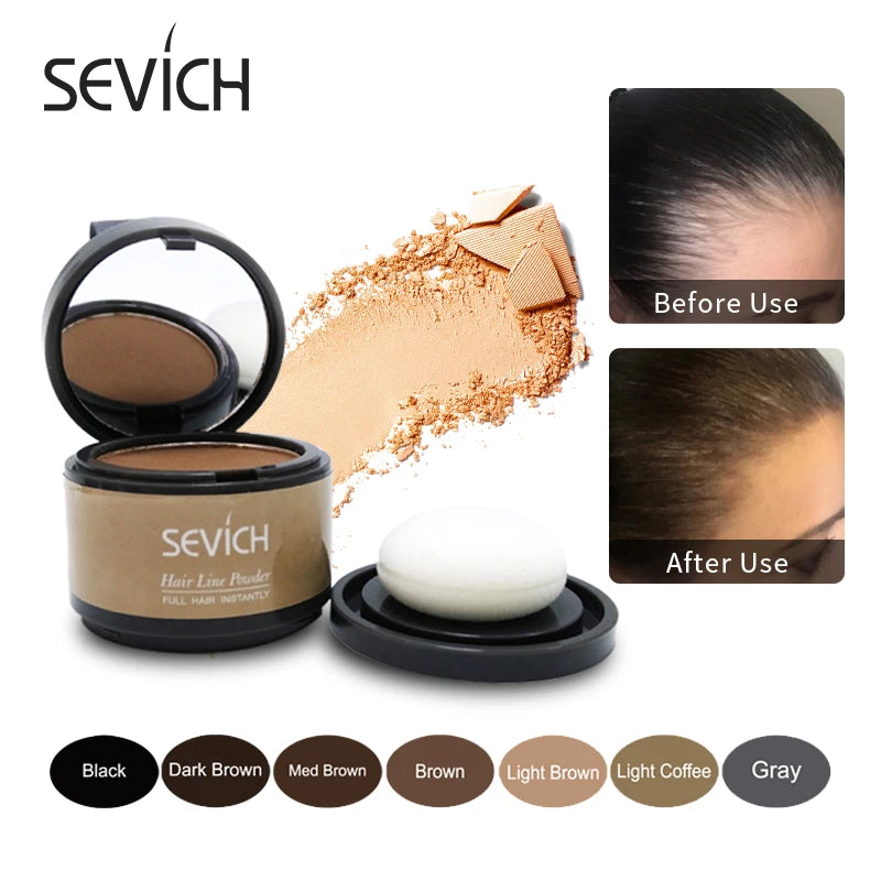 Sevich Hair Fluffy Powder Instantly Hair Concealer Coverage Instantly Black Root Cover Up Natural Instant Hair Line Shadow - AliExpress 66