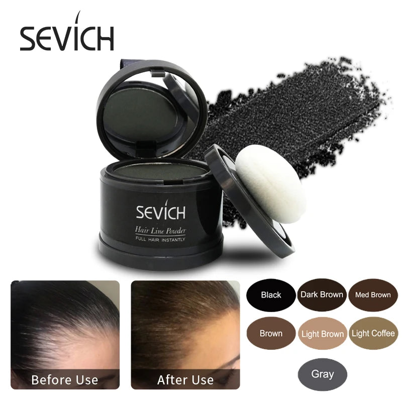 Sevich Hair Fluffy Powder Instantly Hair Concealer Coverage Instantly Black Root Cover Up Natural Instant Hair Line Shadow - AliExpress 66