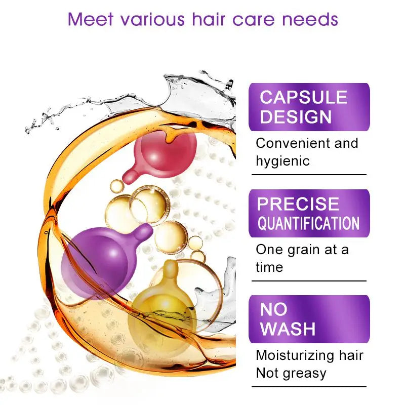 Sevich Smooth Silky Hair Vitamin Capsule Keratin Complex Oil Hair Care Repair Damaged Hair Serum Anti-Loss Moroccan Hair Oil - AliExpress 66
