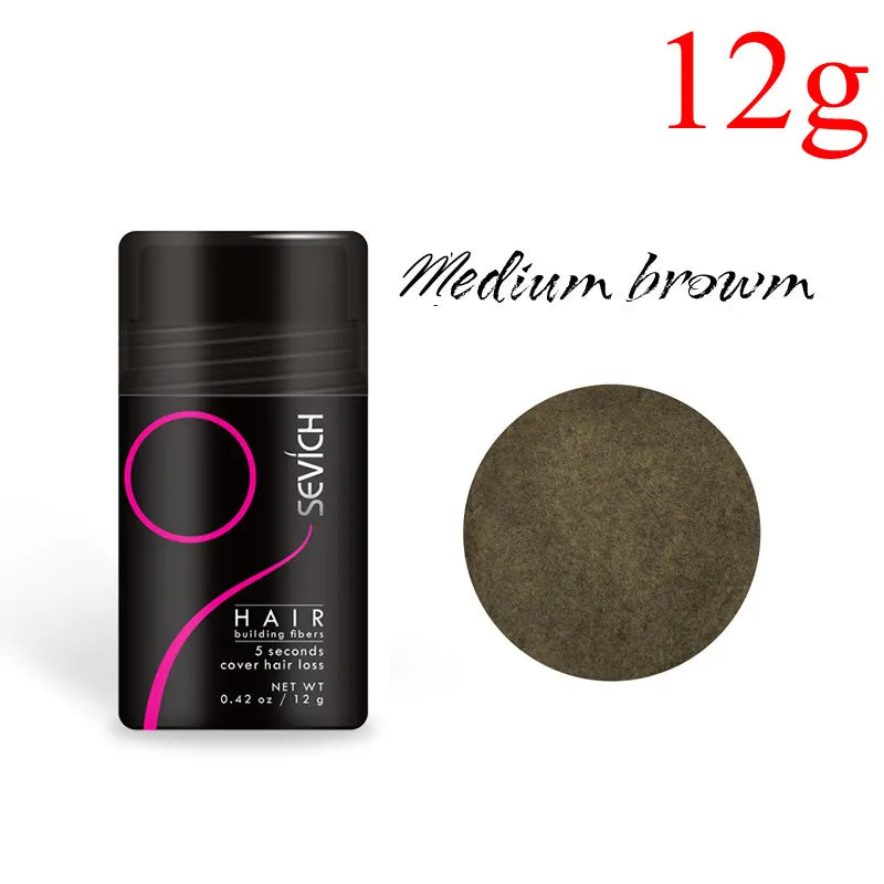 Sevich 12g & 25g Hair Building Fiber Keratin Fiber Hair Instant Concealer Hair Loss Product Extension Thicken Hair 10 Colors - AliExpress 66