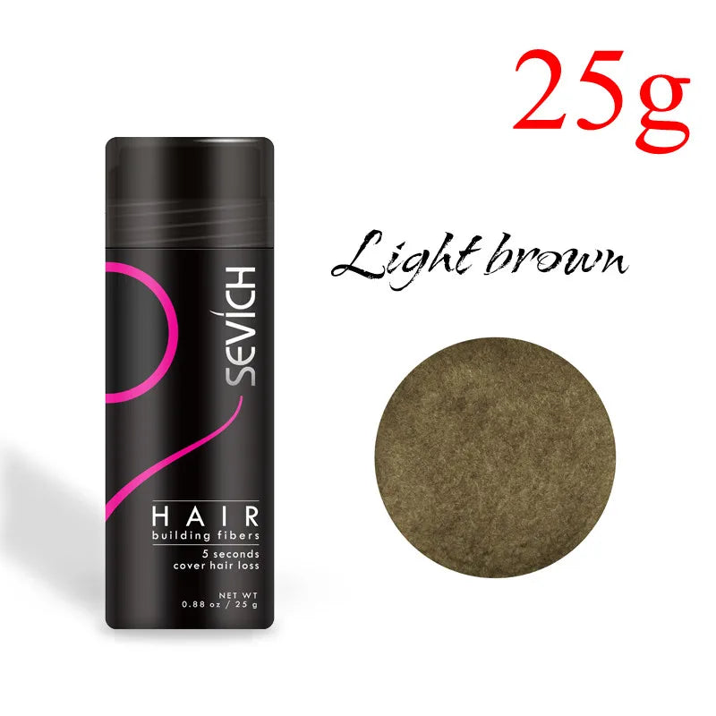 Sevich 12g & 25g Hair Building Fiber Keratin Fiber Hair Instant Concealer Hair Loss Product Extension Thicken Hair 10 Colors - AliExpress 66