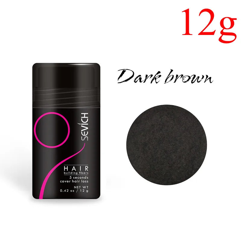 Sevich 12g & 25g Hair Building Fiber Keratin Fiber Hair Instant Concealer Hair Loss Product Extension Thicken Hair 10 Colors - AliExpress 66