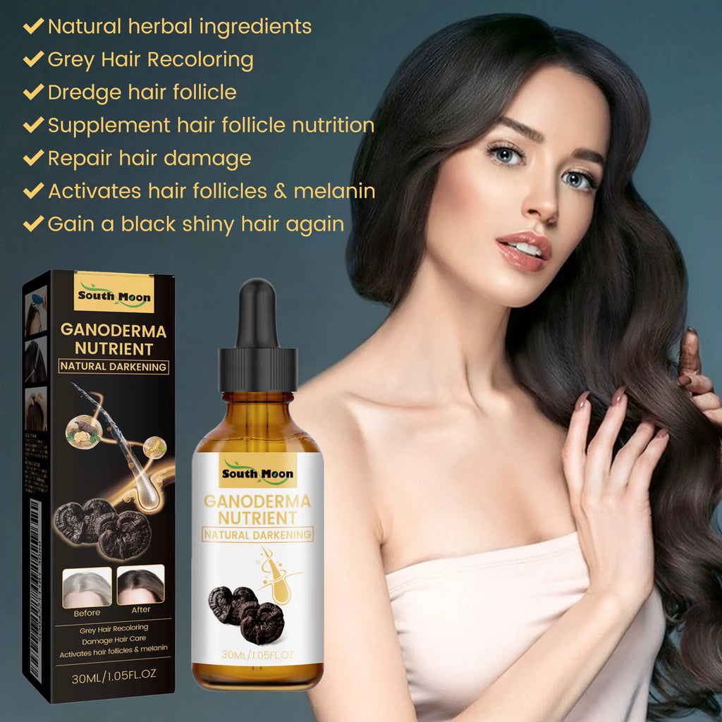 Anti Gray Hair Serum Hair Blackening Natural Color Repair Anti Loss Moisturizing Scalp Care Gray White Hair Treatment Essence - AliExpress 66
