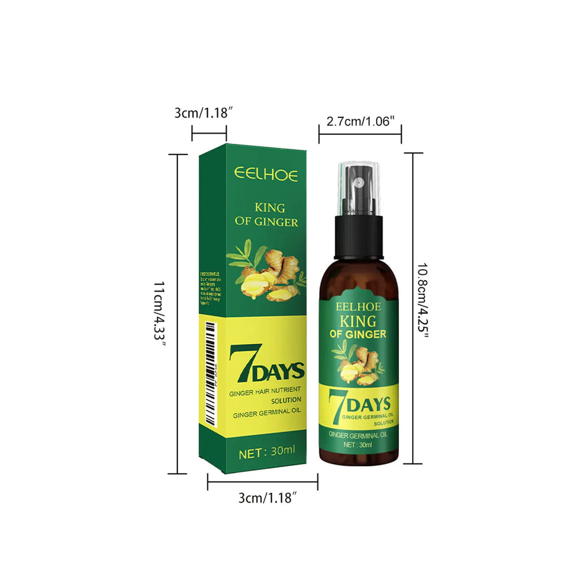 Ginger Oil Hair Booster Serum Spray Nourish Scalp Hair Follicles Refresh Control Oil Strengthen Hair Roots Nutrient Solution - AliExpress 66