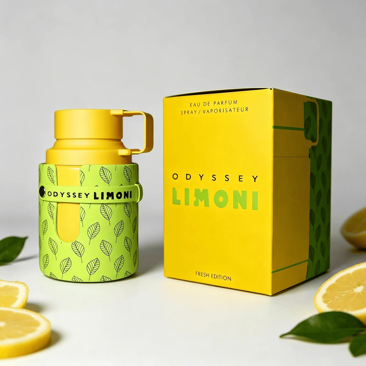Armaf Odyssey Limoni Fresh Edition Unisex EDP Perfume Refreshing Lemon Citrus Perfume Leaf Pattern Cylinder Bottle Summer Luxury Gift Perfume for Him Her - AliExpress 66