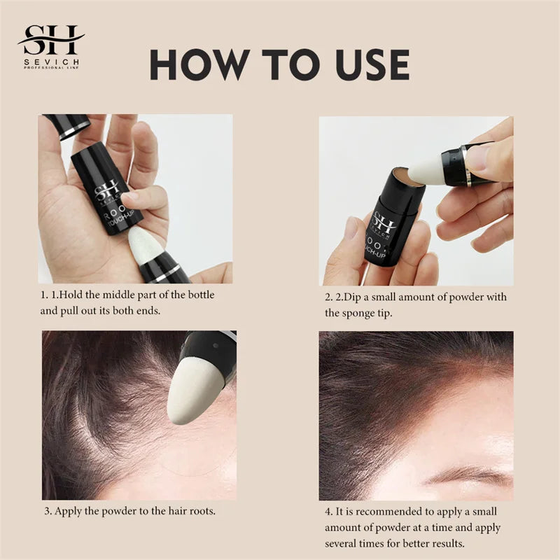 Temporary Hair Color Pen Hair Shading Sponge Pen Gray Root Hairline Concealer Pen Hair Line Powder Cream for Gray Hair Coverage - AliExpress 66