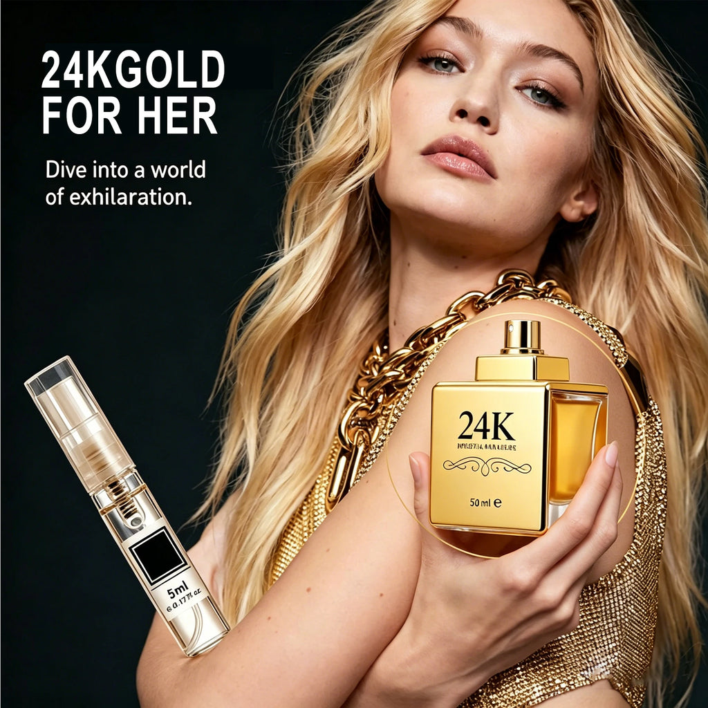 24K Glod Perfume for Women£¬Long Lasting Perfume Spray£¬Romantic, Seductive fragrance£¬Romantic Scent with Notes of Berry and Jasmine¡£