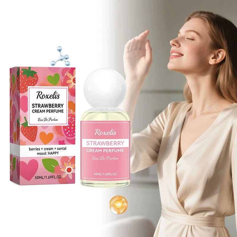 Strawberry Cream Women's Perfume Natural Fresh Sweet Fragrance Daily Commute Body Spray Charming Eau De Toilette For Dating