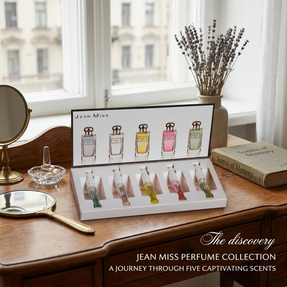 JEAN MISS Multi Scent Mini Perfume Sample Set Long Lasting Light Fragrance Portable Travel Pocket Gift Perfume Kit For Ladies
