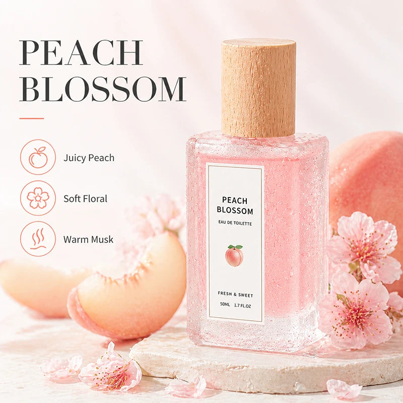 2Pcs Fruity Eau de Toilette for Women, Peach Blossom & Watermelon Fresh Perfume Spray, Sweet Floral Body Fragrance Gift Set - AliExpress 66