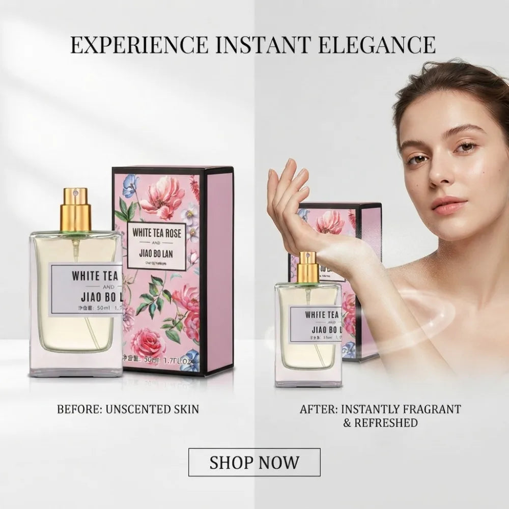 2026 New JIAO BO LAN White Tea Rose Perfume 50ml Long Last Fresh Floral Fragrance Elegant Clear Bottle Romantic Fragrance Gift - AliExpress 66