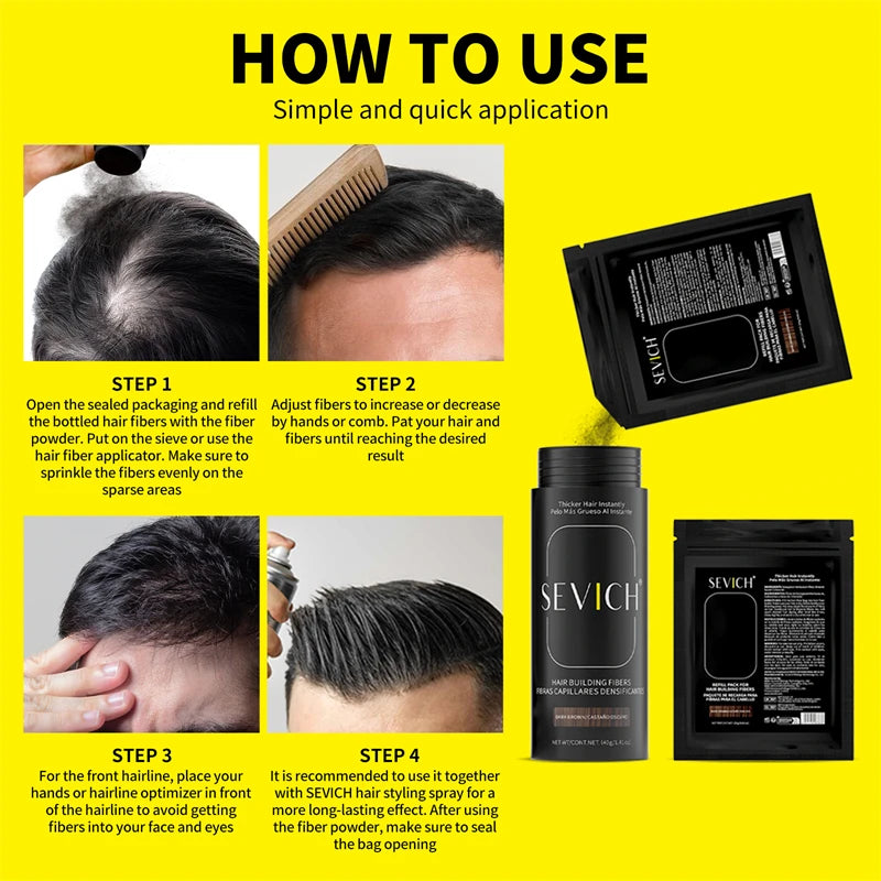 100g Hair Fibers Powder Keratin Hair Building Fiber Instant Hair Loss Conceal Fiber Refill Bag Extension Care Styling Powder - AliExpress 66