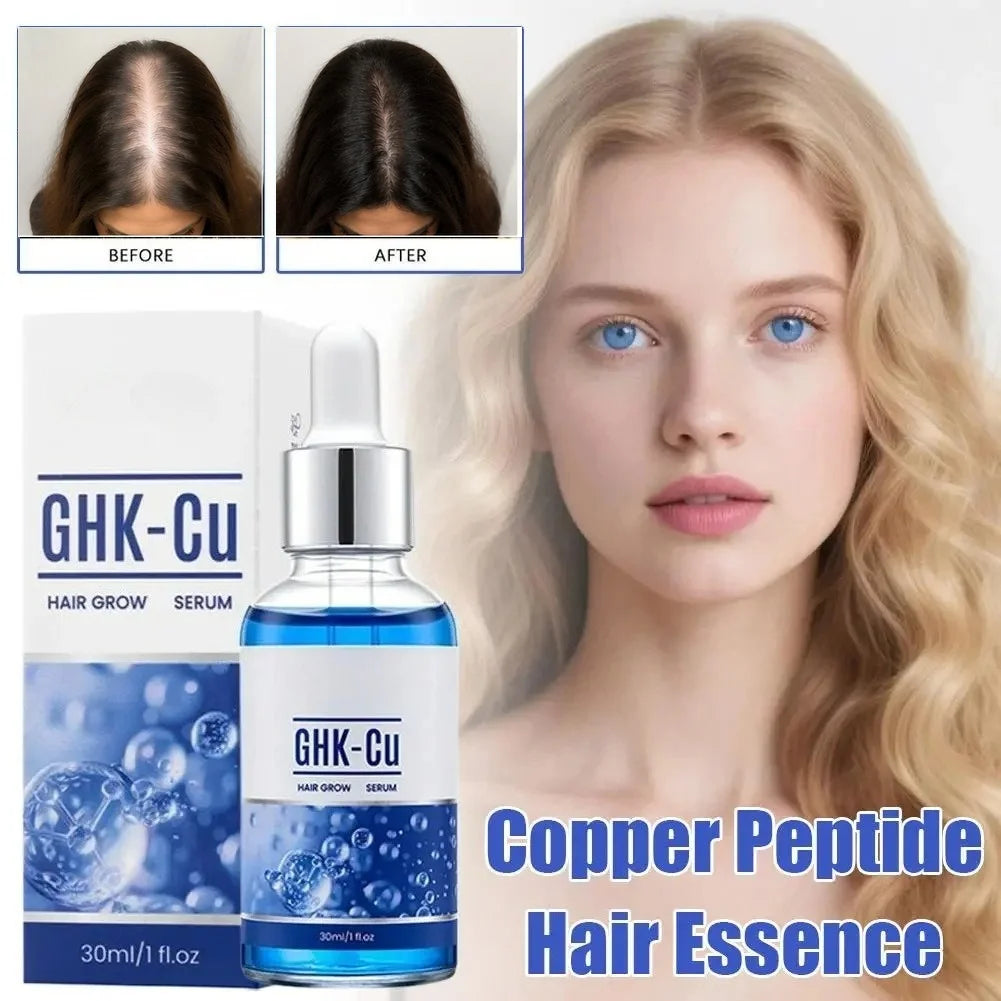 GHK-Cu Copper Peptide Hair Growth Serum ¨C Anti Hair Loss Regrowth Treatment, Root Strengthen Scalp Moisturizer Hair Oil
