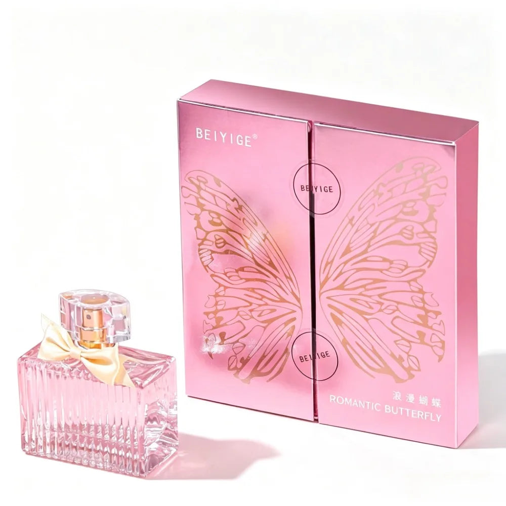 50ML Romantic Butterfly Perfume Gift Box Set Eau De Toilette Elegant Charming Long Lasting Floral Fruity Fragrance For Women
