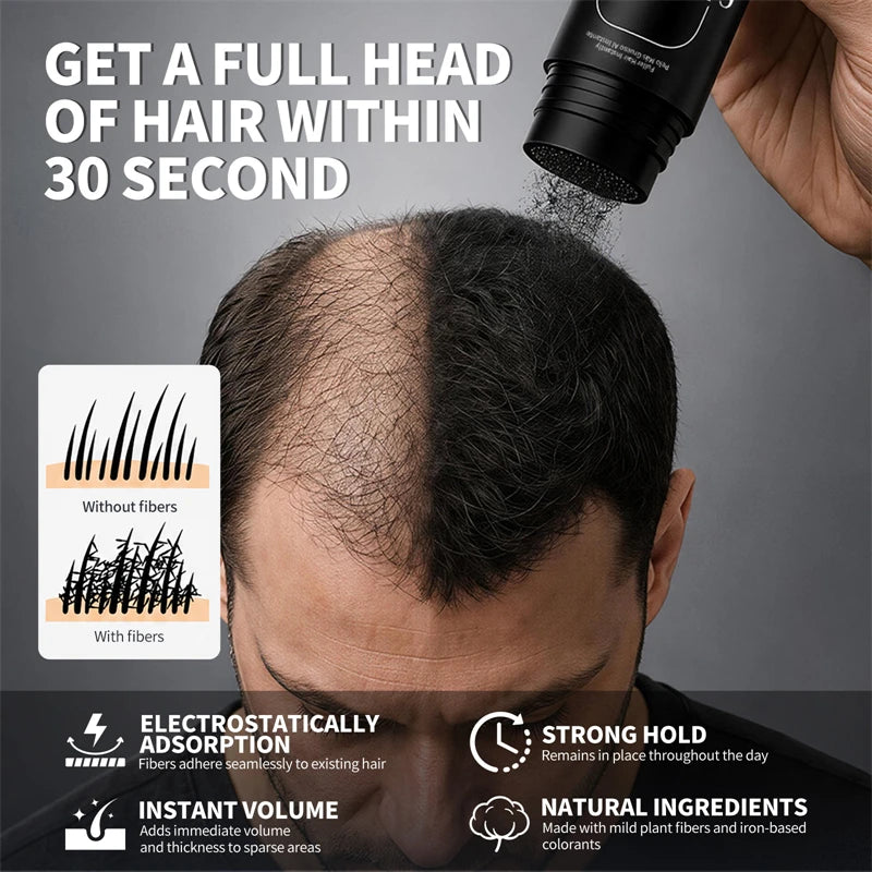 Hair Building Fibers for Volumizing & Texturizing Hair Fiber Powder 15 Seconds Thicker Fuller Hair Fiber Conceals Hair Loss - AliExpress 66