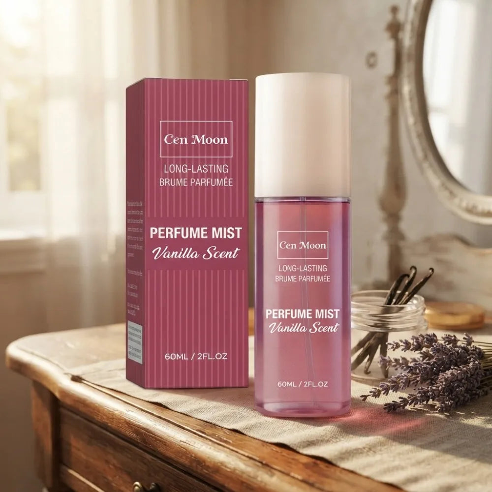 60ml Vanilla Perfume Mist Long Lasting Warm Sweet Light Scent Body Hair Clothing Refreshing Spray Daily Travel Fragrance