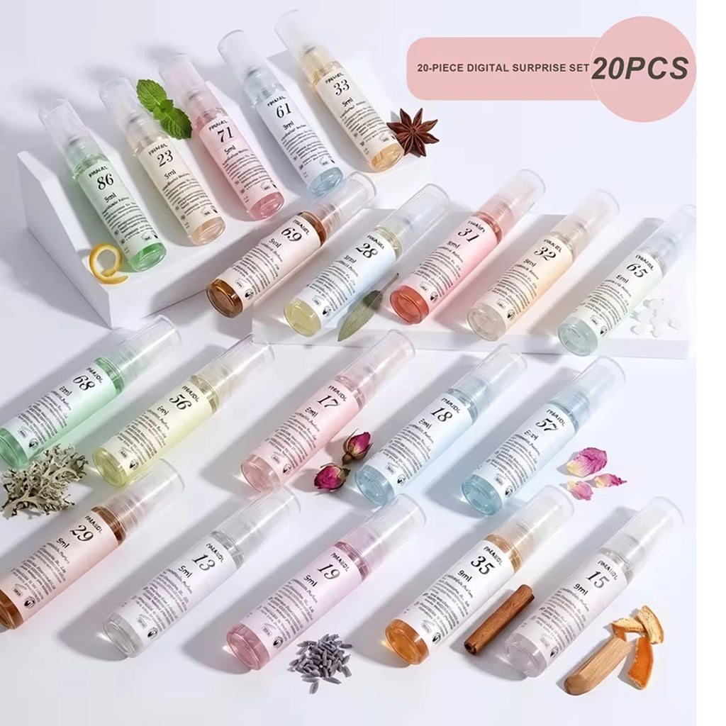 20PCS Of Long-lasting, High-concentration Mini Perfume Sprays for Women - Perfect for Casual Wear And As A Gift, Compact And Portable (Floral/Fruity/Woody Scents) - An Ideal Choice for Perfume Lovers, And A Great Birthday/Anniversary Gift for Women.