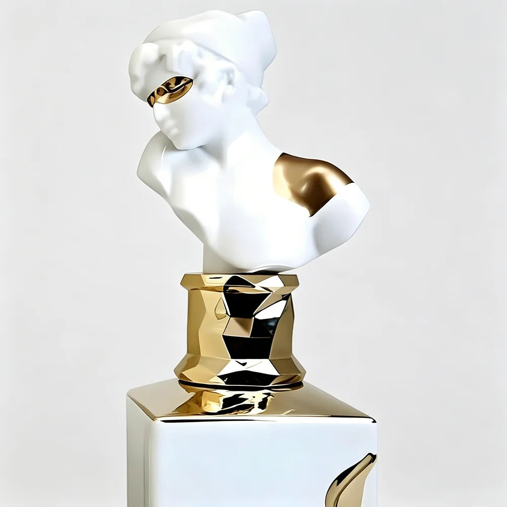 Women Luxury Sculpture Goddess Bust Perfume Eau De Parfum 100ml, White Gold Art Decor Bottle, Long?Lasting Middle Eastern Scent For Daily Wear & Gifting - AliExpress 66