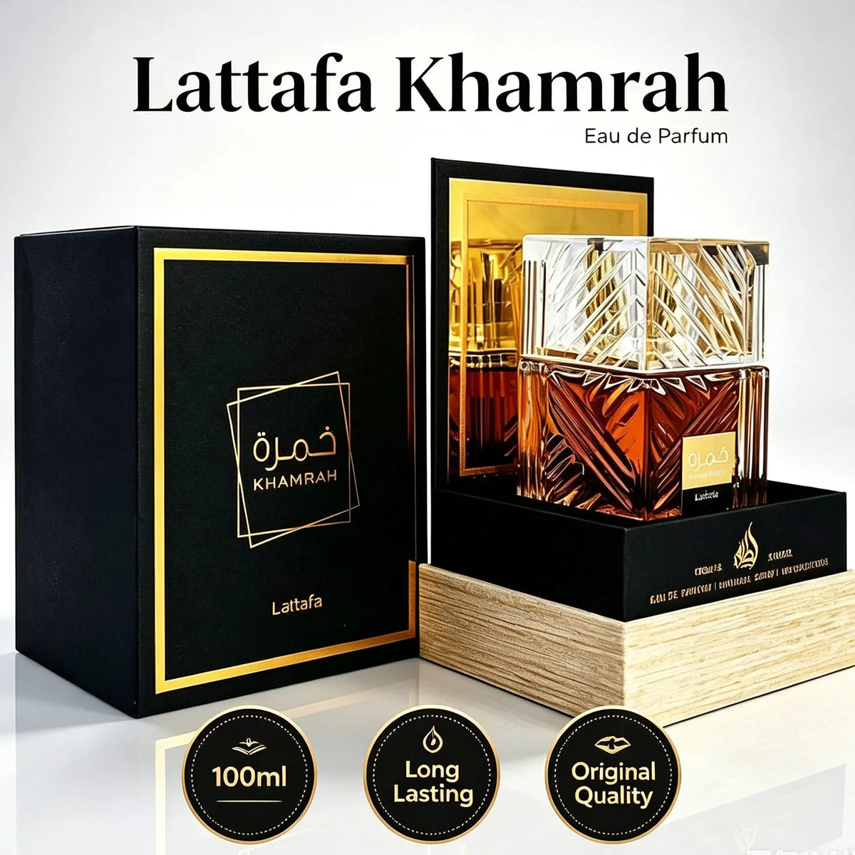 Lattafa Khamrah Eau De Parfum 100ml 3.4oz Unisex Long Lasting Perfume Vanilla Warm Spicy Amber Cinnamon Arabian Fragrance Men Women Perfumes - AliExpress 66
