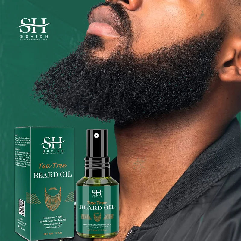Men's Beard Growth Kit 4pcs Tea Tree Oil