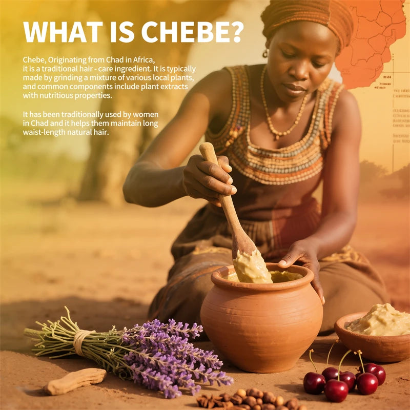 Chebe Fast Hair Growth Oil Africa Traction Alopecia Chebe Oil Nourishes Repair Damaged Hair Treatment Oil Anti-Hair Loss Care