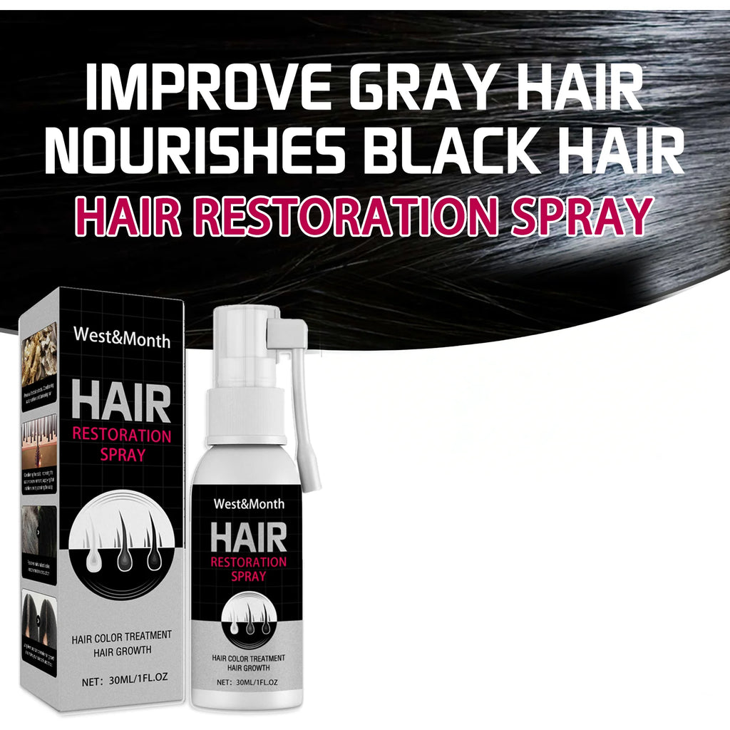 Black Hair Spray 30ml Natural Gray to Black Treatment