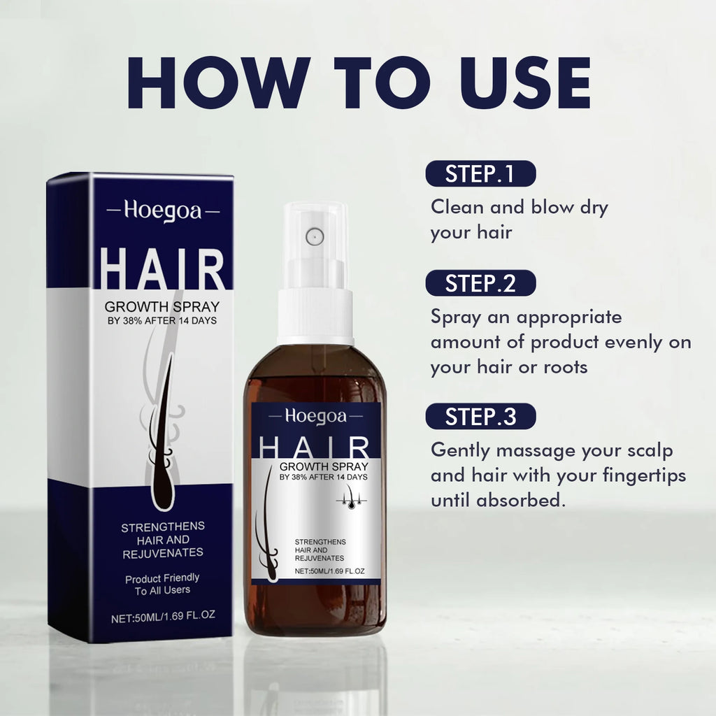 Hair Growth Spray Prevent Baldness Treatment Scalp Dry Damaged Split Hair Dense Strengthen Nourishing Smoothing Massage Liquid - AliExpress 66