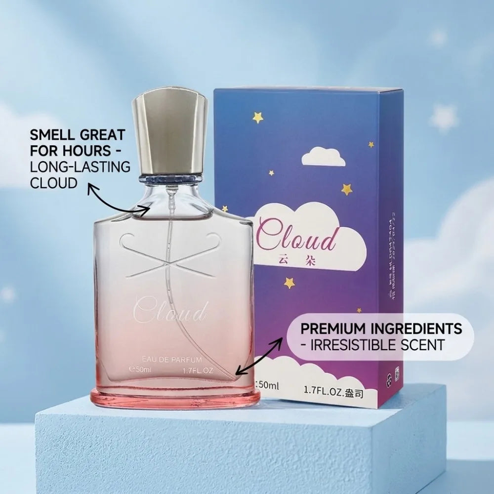 Cloud Women Perfume 50ml Eau De Parfum Sweet Creamy Milk Gourmand Scent Long Lasting Natural Spray For Ladies Dating Daily