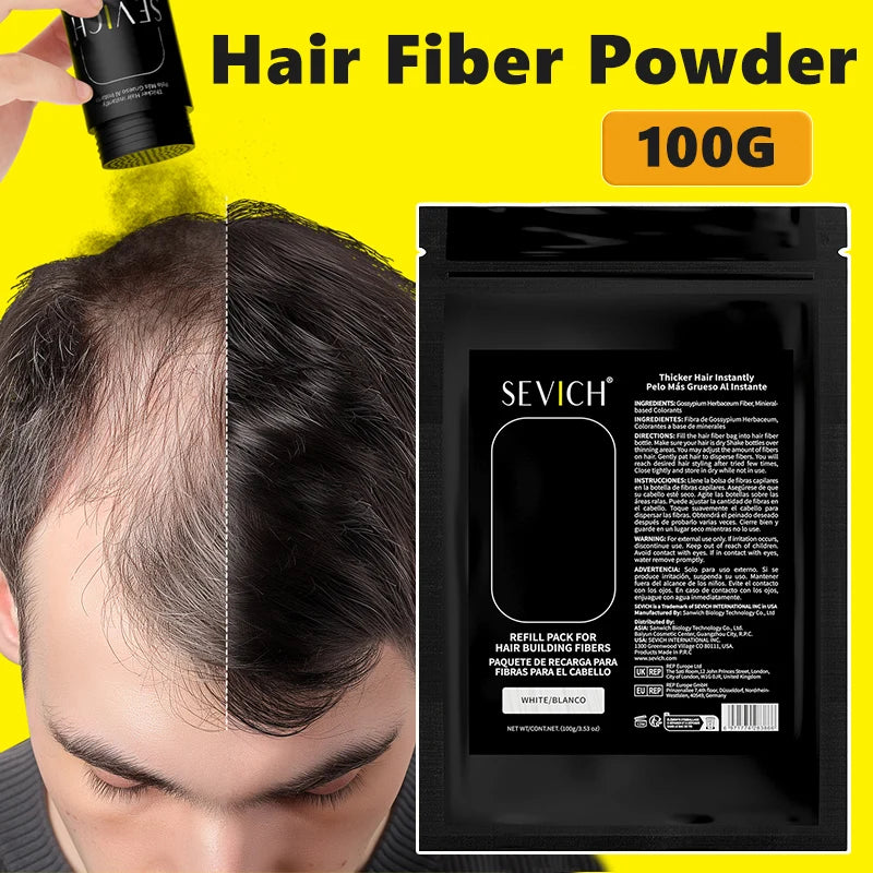 100g Hair Fibers Powder Keratin Hair Building Fiber Instant Hair Loss Conceal Fiber Refill Bag Extension Care Styling Powder - AliExpress 66