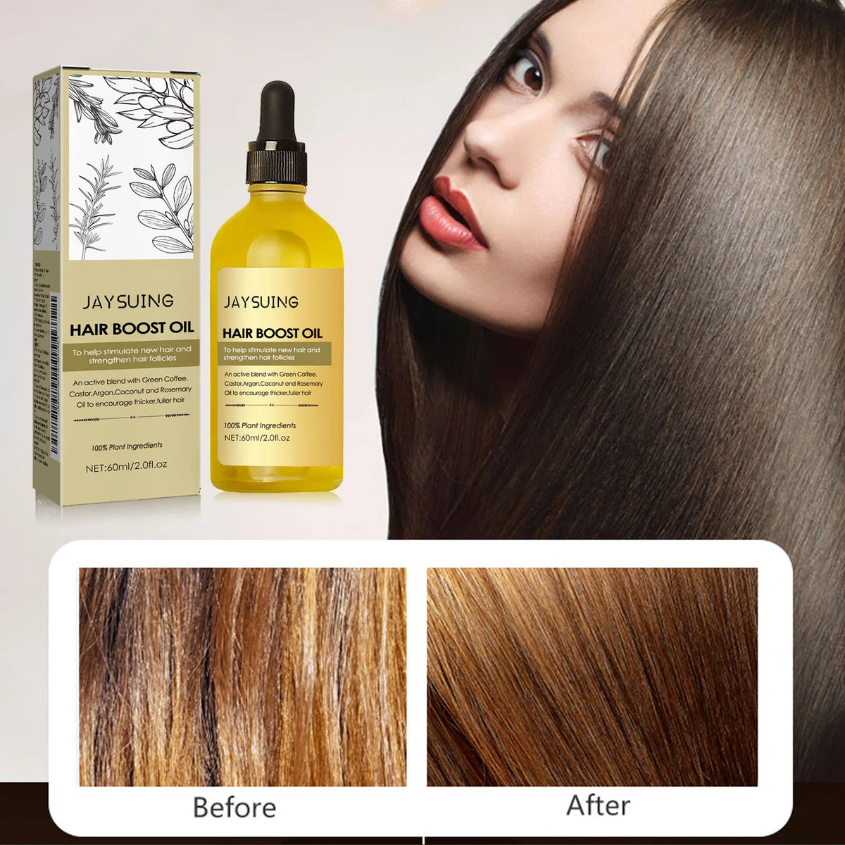 60ml Hair Growth Serum for Hair Loss Treatment