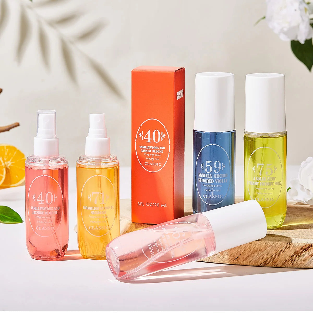 Perfume Mist Body Spray 5 Scents Vanilla Orchid Ocean Air Jasmine Blooms Creamy Coconut Milk Macadamia Long Lasting 90ml Each for Women Gift - AliExpress 66