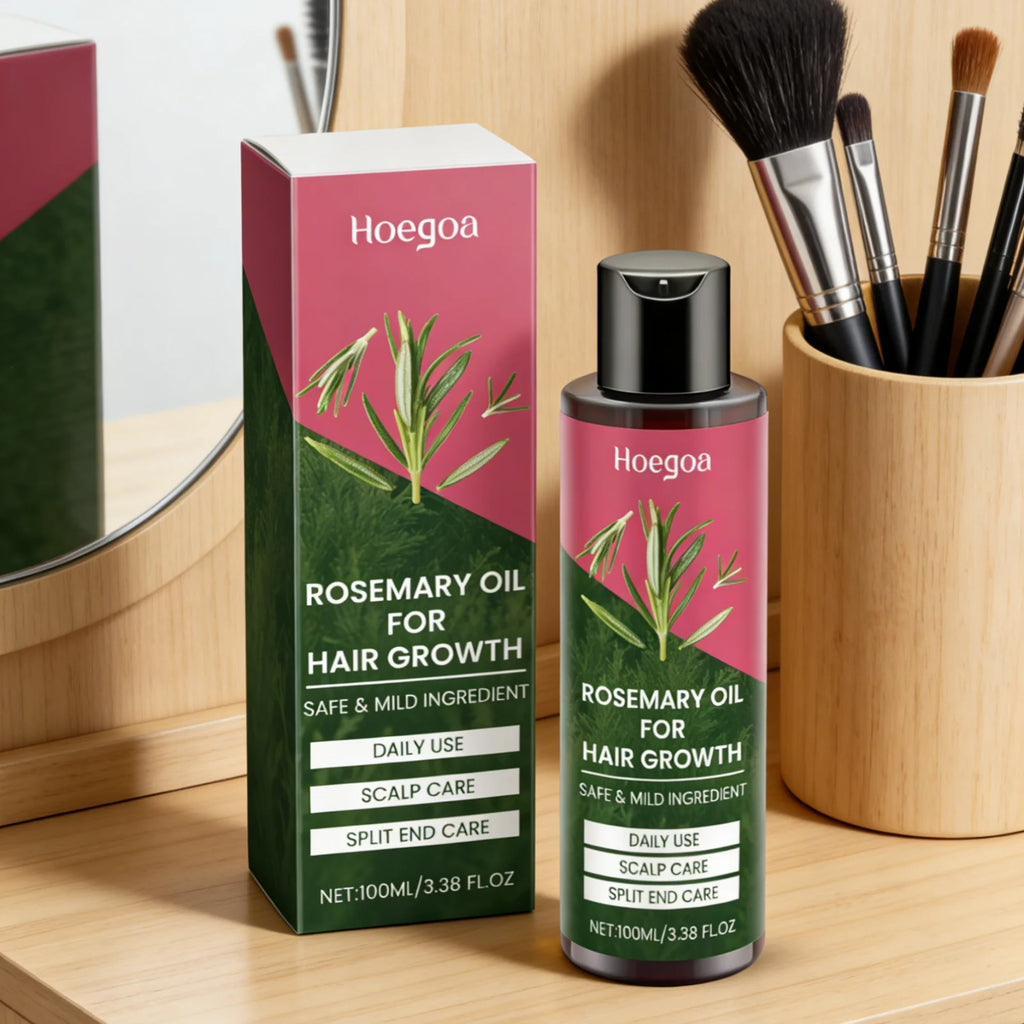 Hoegoa Rosemary Oil Stimulate Hair Growth Strengthen Hair Roots Deep Moisturizing Repair Split Ends Natural Scalp Care Oil 100ml - AliExpress 66