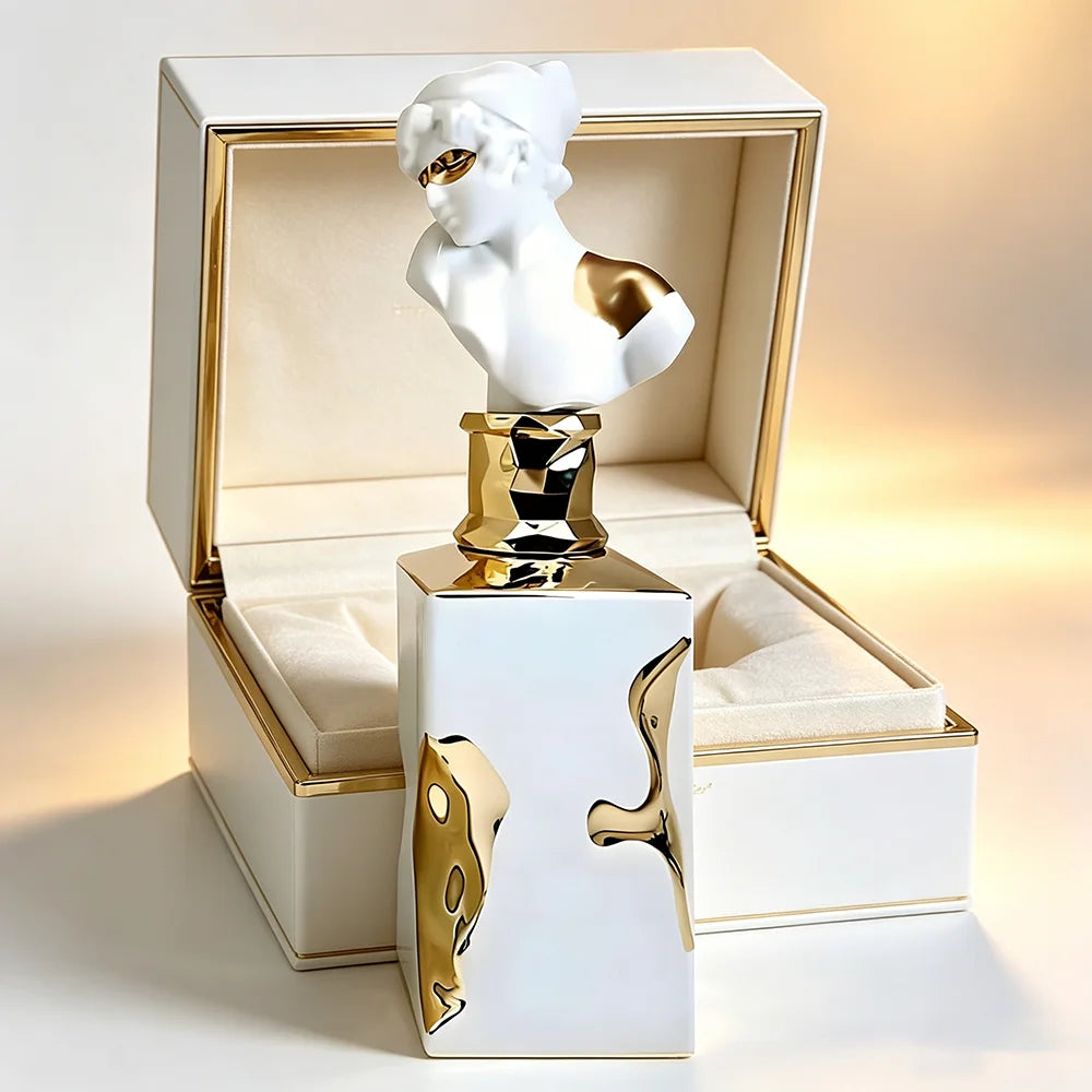 Women Luxury Sculpture Goddess Bust Perfume Eau De Parfum 100ml, White Gold Art Decor Bottle, Long?Lasting Middle Eastern Scent For Daily Wear & Gifting - AliExpress 66
