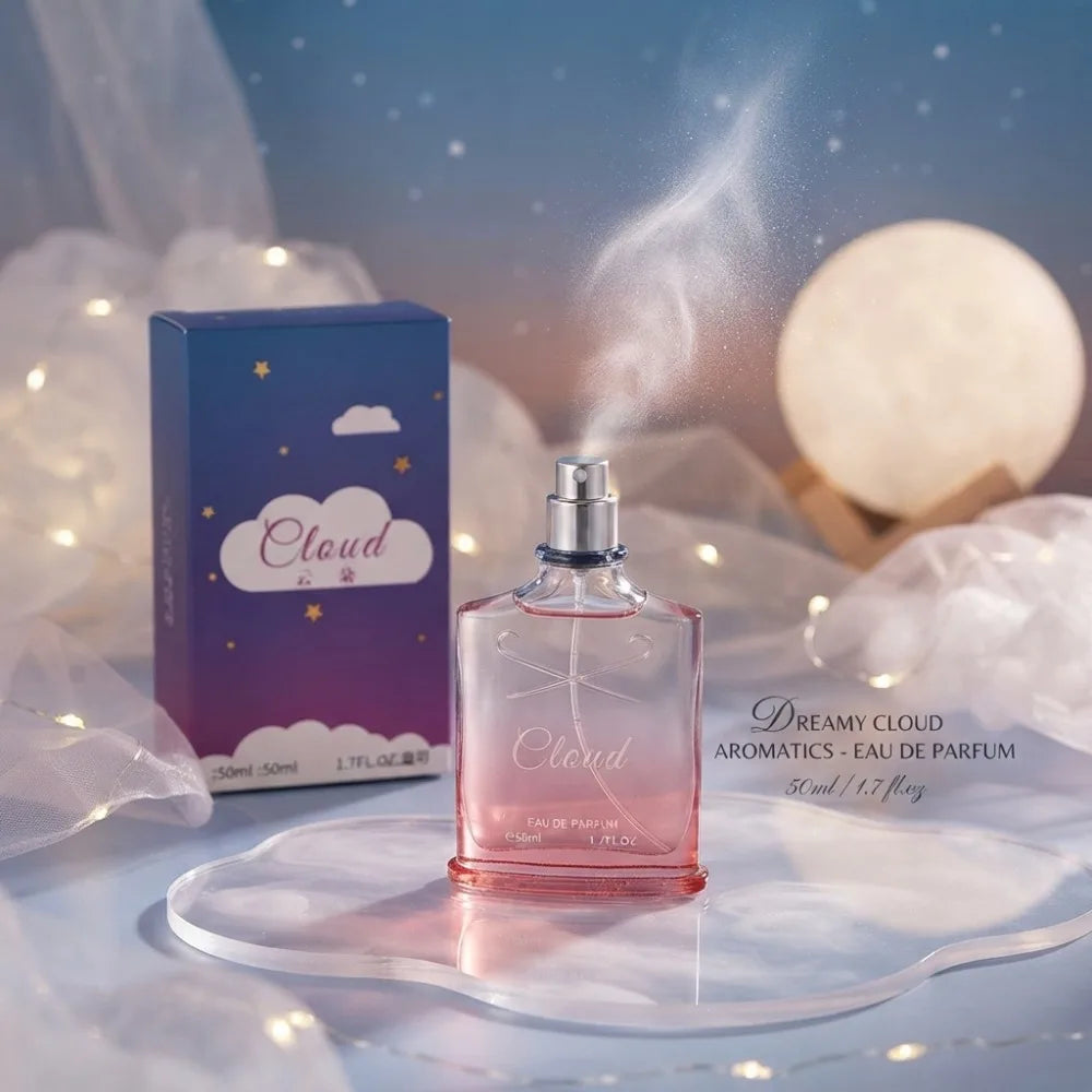 Cloud Women Perfume 50ml Eau De Parfum Sweet Creamy Milk Gourmand Scent Long Lasting Natural Spray For Ladies Dating Daily