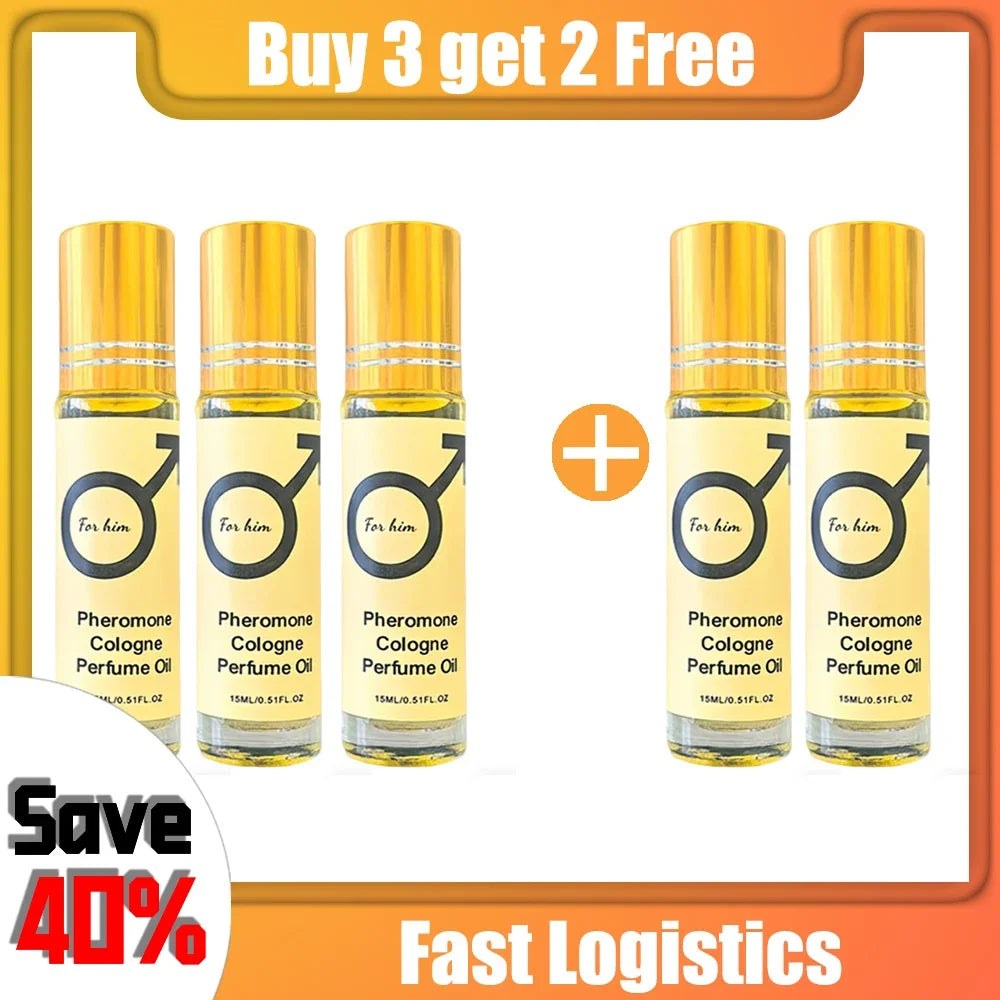 Men's Pheromone Cologne Essential Oil¡ªMen's Cologne with Woody Fragrance, Long-Lasting Scent, Roll-On Design, Lightweight*¡ª