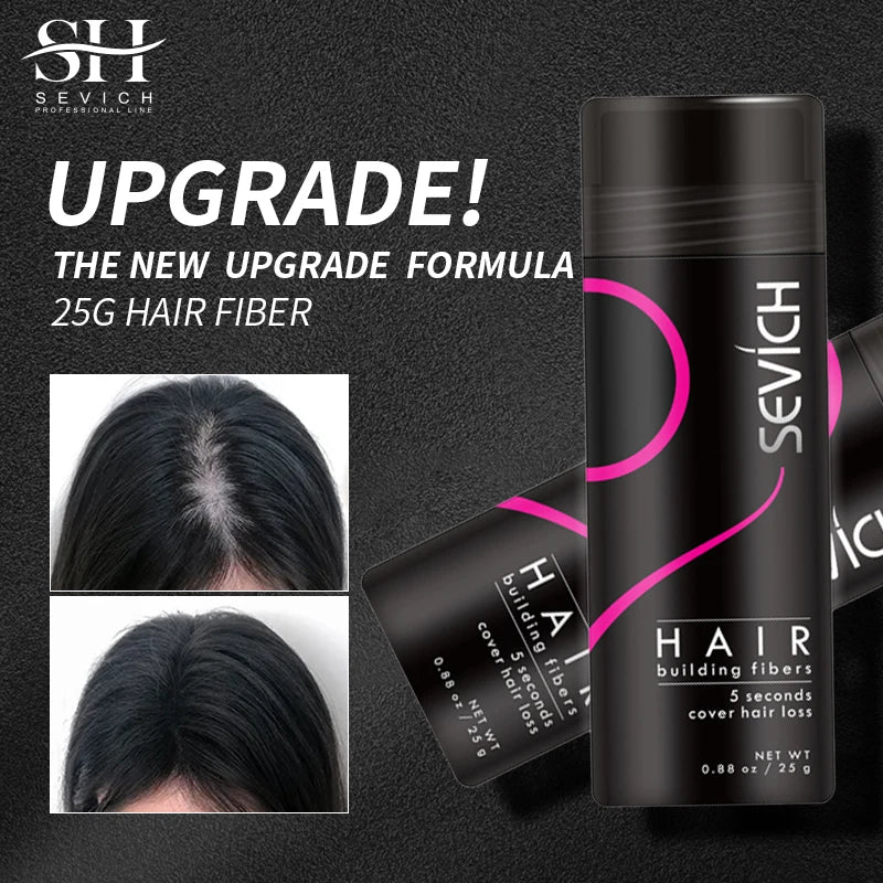 Sevich Hair Fiber Building Thin Loss Concealer Spray Refill Keratin Fibers Hair Powder Styling 25g 10 Colors Anti Hair Loss - AliExpress 66