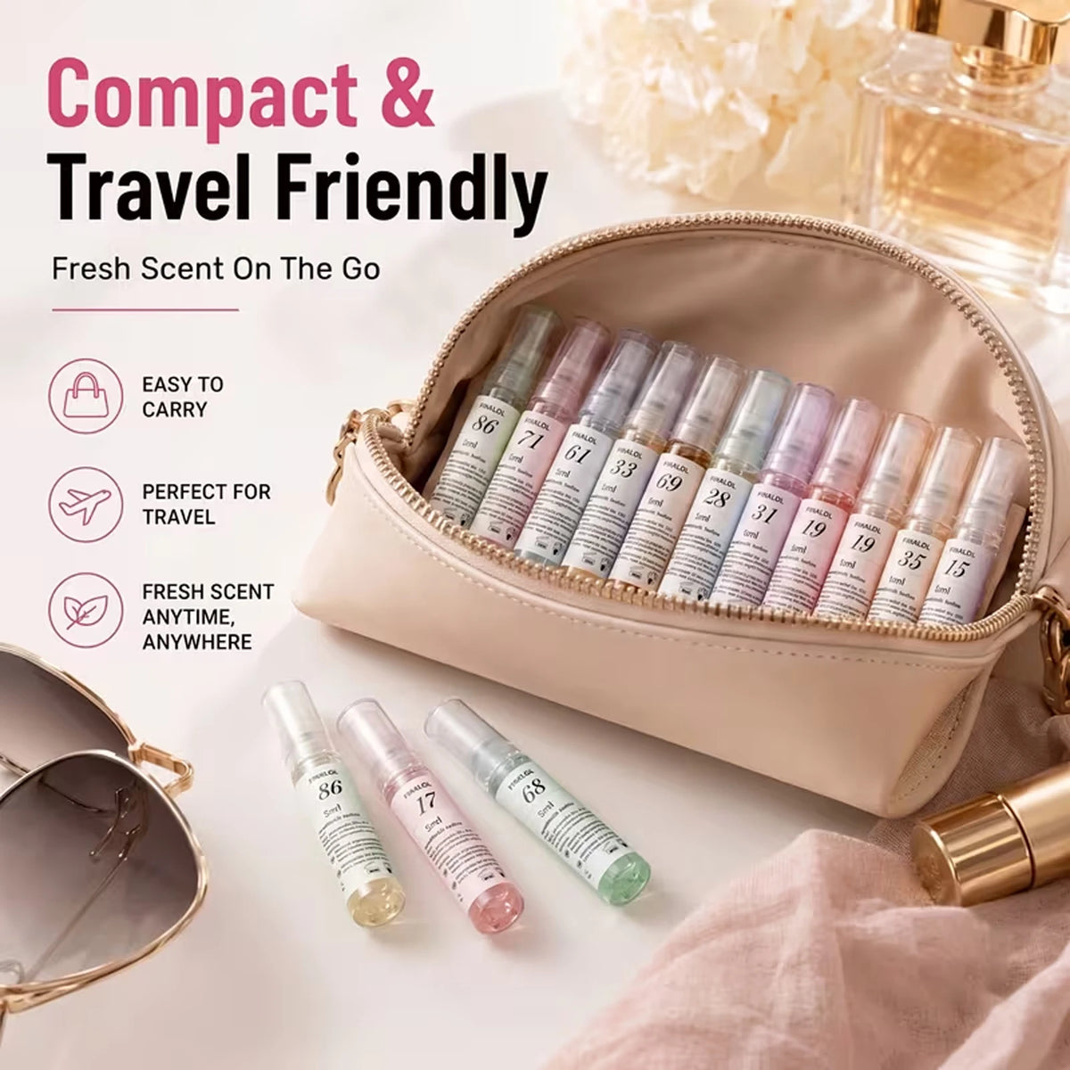 20PCS Of Long-lasting, High-concentration Mini Perfume Sprays for Women - Perfect for Casual Wear And As A Gift, Compact And Portable (Floral/Fruity/Woody Scents) - An Ideal Choice for Perfume Lovers, And A Great Birthday/Anniversary Gift for Women.