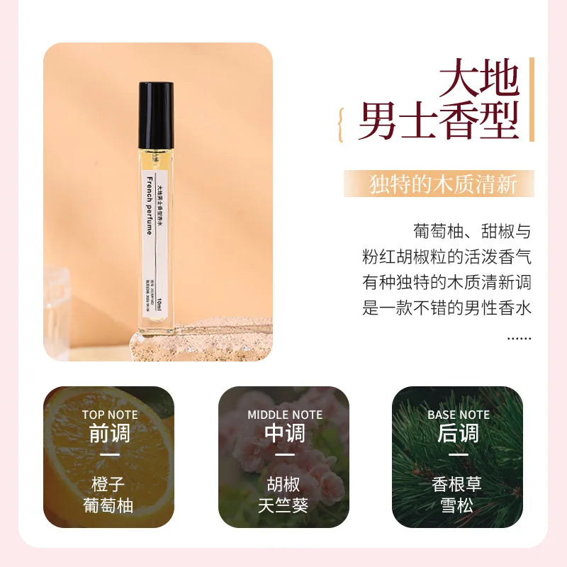 10ML Popular Perfume Portable Mini Eau De Toilette Long Lasting Woody Floral Fragrance Pocket Travel Size For Women Daily Use