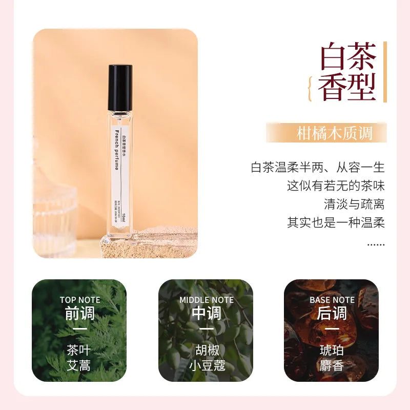 10ML Popular Perfume Portable Mini Eau De Toilette Long Lasting Woody Floral Fragrance Pocket Travel Size For Women Daily Use