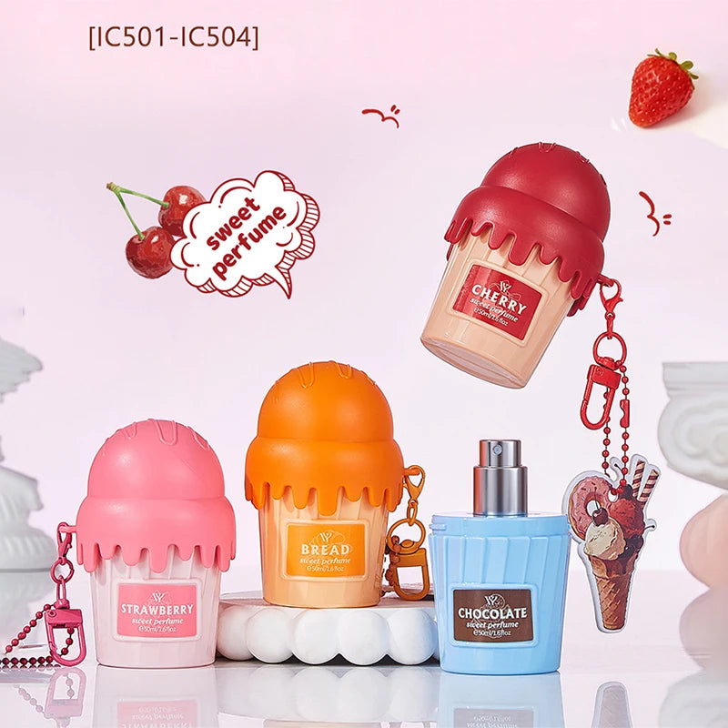 Dubai Arabia Gourmet Eau De Toilette 50ml Cherry Croissant Strawberry Chocolate Scent Cute Delicate Pendant Body Perfume Spray - AliExpress 66