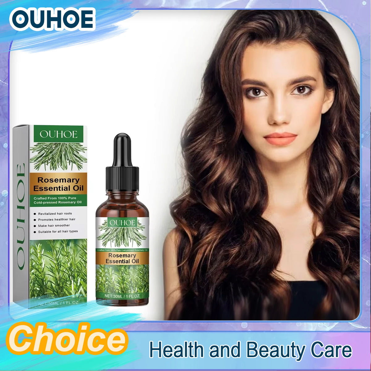 Rosemary Essential Oil Pure Natural Hair Growth Scalp Treatment Anti-Frizz Strengthening Nourish Shiny Healthy Hair Care Product - AliExpress 66
