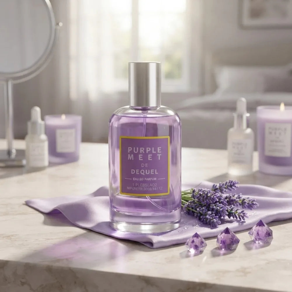 30ML Purple Encounter Women's Perfume Eau De Toilette Fresh Elegant Long Lasting Floral Fruity Fragrance For Daily & Dating Use
